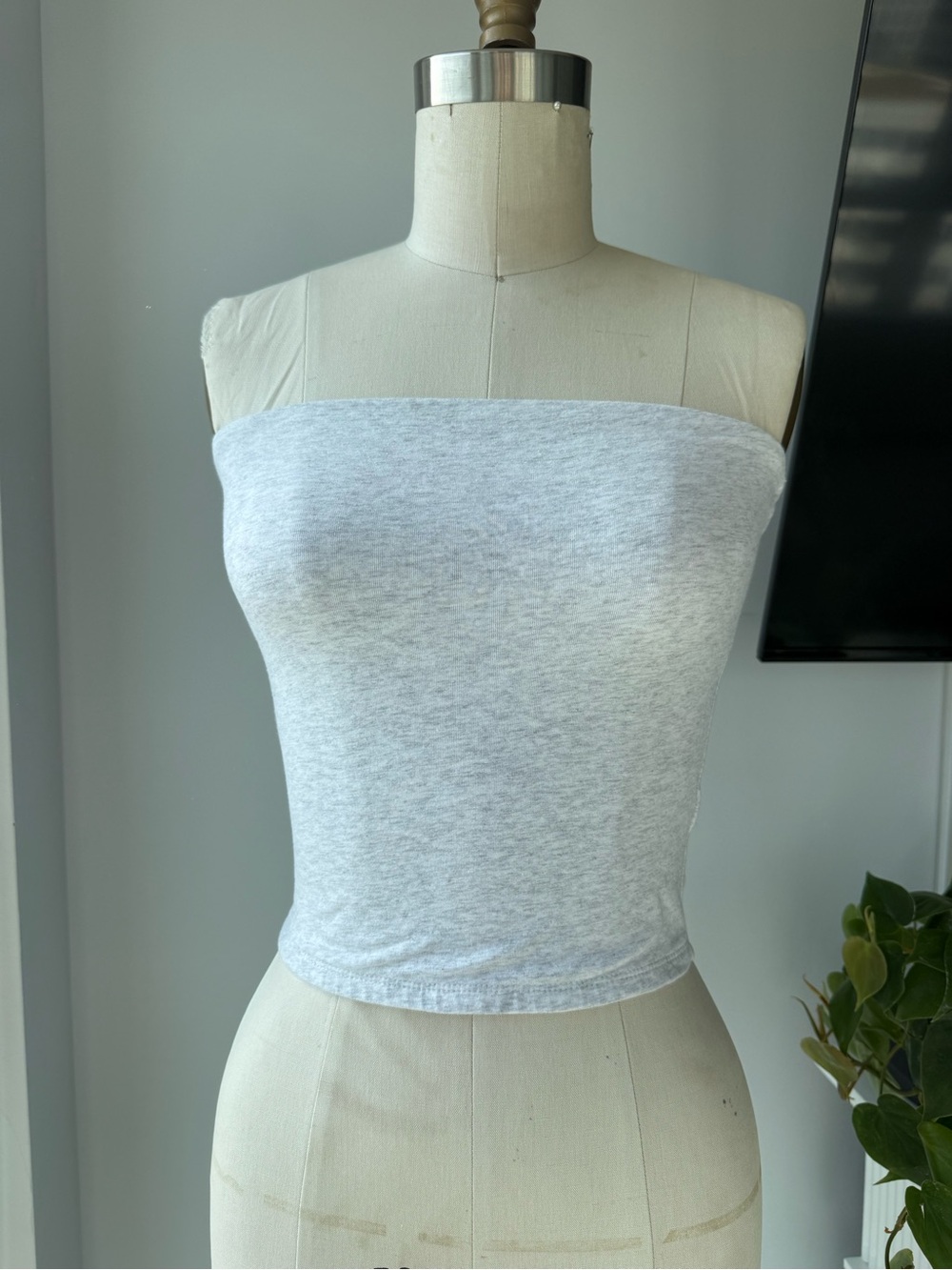 Garage Strapless Tube Crop Top